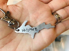 Load image into Gallery viewer, Michigan Upper Peninsula Yooper Keychain