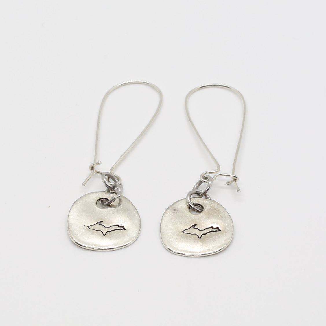 U.P. Silver Pewter Earrings